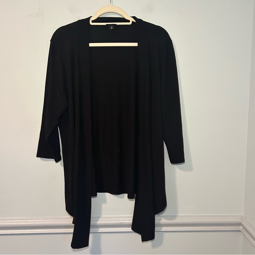 Torrid Black Long Sleeve Open Front Cardigan Size 2X
